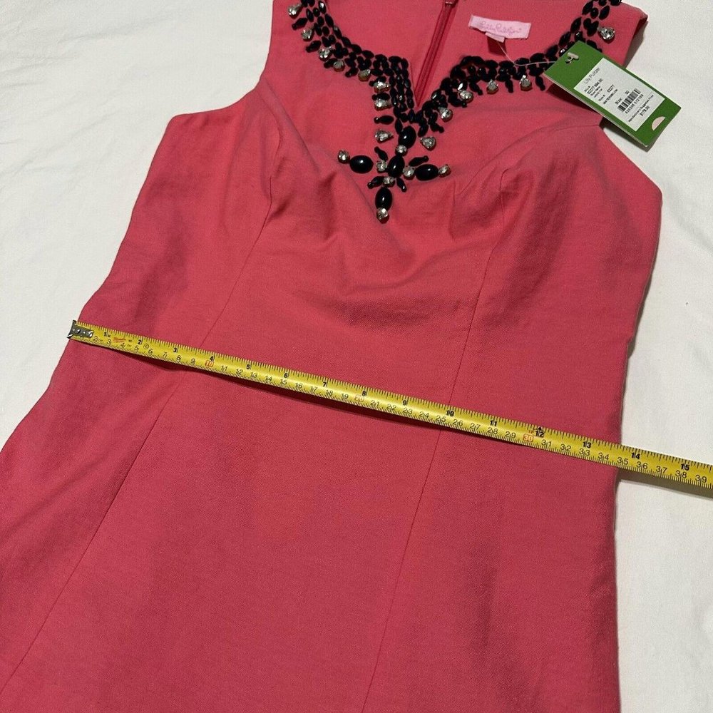 NWT Lilly Pulitzer Rhinestone Embellished Beaded Jacky Top Watermelon Sz 00 - Picture 7 of 11